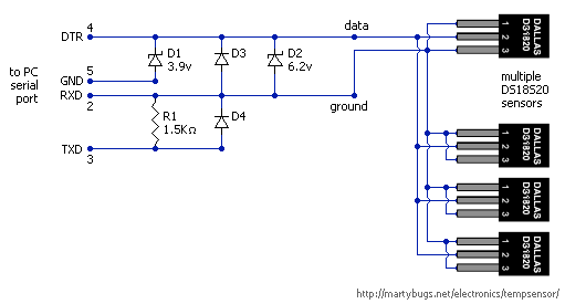 connecting multiple sensors in parallel